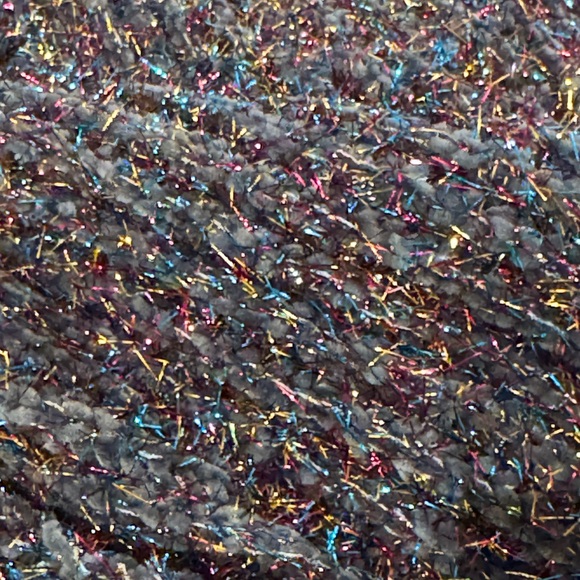 Fashion Apparel & Accessories Blue Multi-sparkle Sleeveless Hoodie Cardigan- S/M - Picture 12 of 13